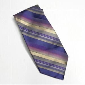 Signorcelli Silk Purple Rainbow Tie